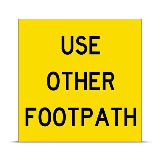 Uniform Safety Signs SG204 600mm x 600mm Metal Class 1 Use Other Footpath Sign – image 2