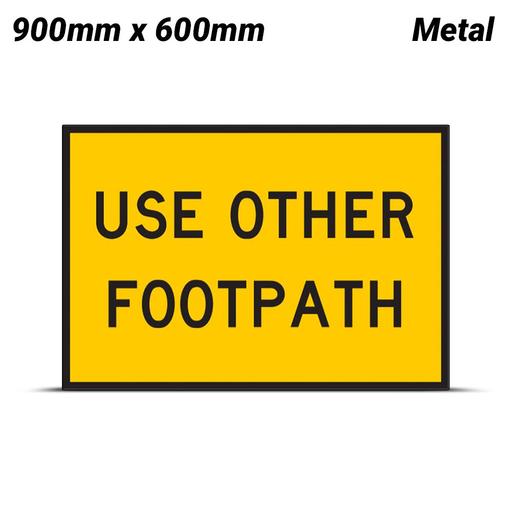 Uniform Safety Signs SG504 900mm x 600mm Metal Class 1 Reflective Use Other Footpath Safety Sign
