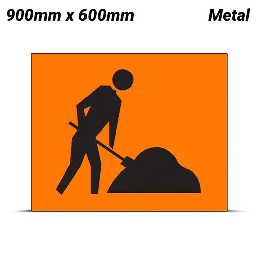 Uniform Safety Signs SG516 900mm x 600mm Metal Class 1 Reflective Symbolic Worker Safety Sign