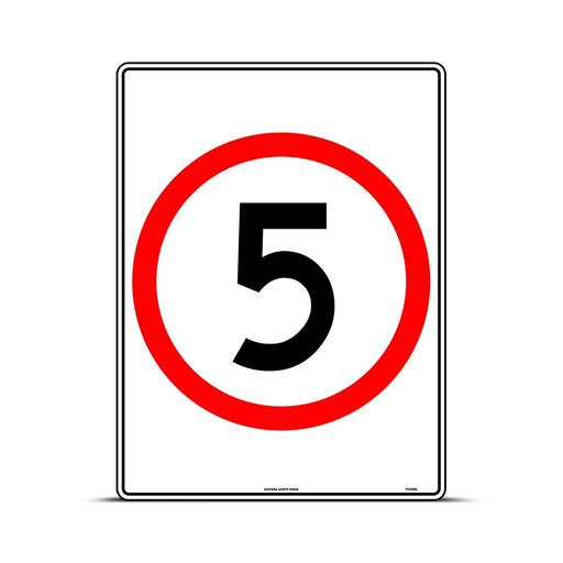 Uniform Safety Signs TC409LM 600mm x 450mm Metal 5 in Roundel Safety Sign – image 2