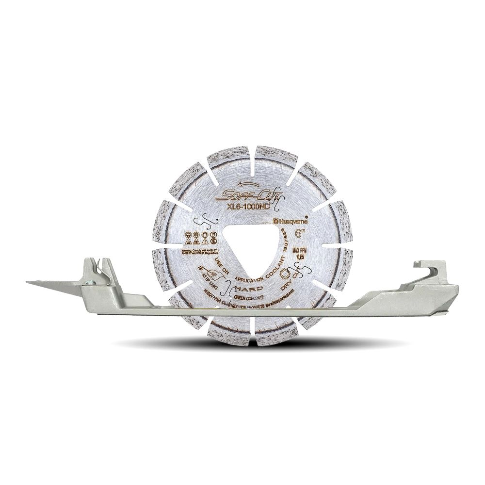 Husqvarna 542756281 (XL6-1000ND) 150mm (6") XL6-1000ND Soff Cut Diamond Blade with Skid Plate – image 2