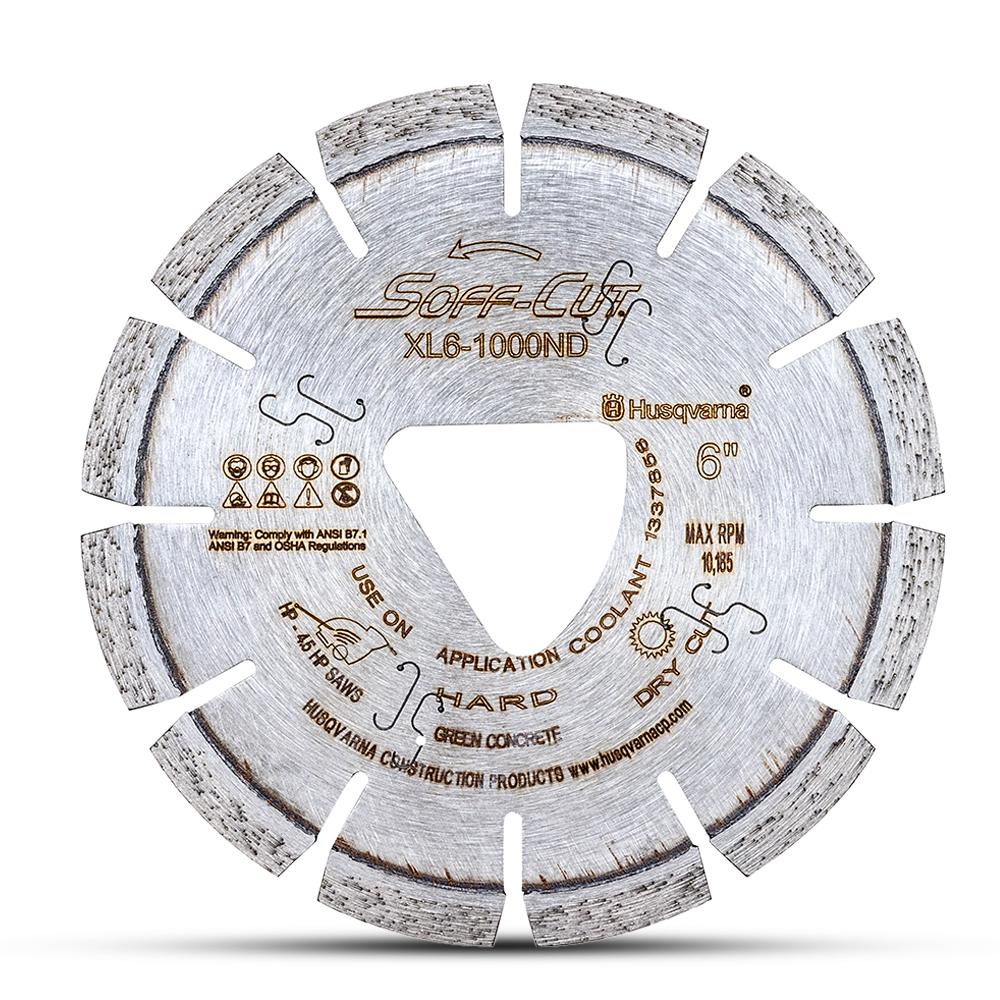 Husqvarna 542756281 (XL6-1000ND) 150mm (6") XL6-1000ND Soff Cut Diamond Blade with Skid Plate – image 3