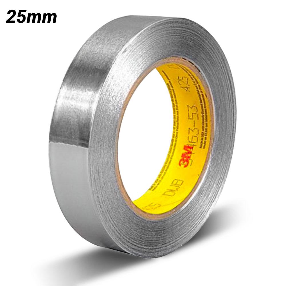 3M 7100059421 (70008500640) 25mm x 55m Aluminium Foil Tape 425 – image 1