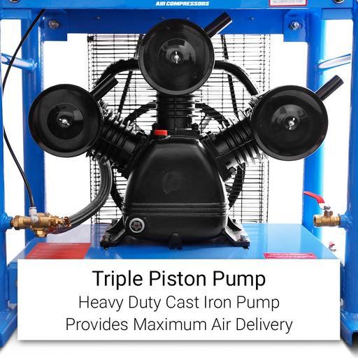 Lincoln L25TB 13HP 2 x 5L Heavy Duty Triple Piston Belt Driven Petrol Air Compressor - Powered by HONDA – image 11