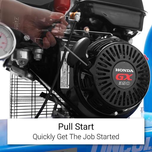 Lincoln L25TB 13HP 2 x 5L Heavy Duty Triple Piston Belt Driven Petrol Air Compressor - Powered by HONDA – image 10