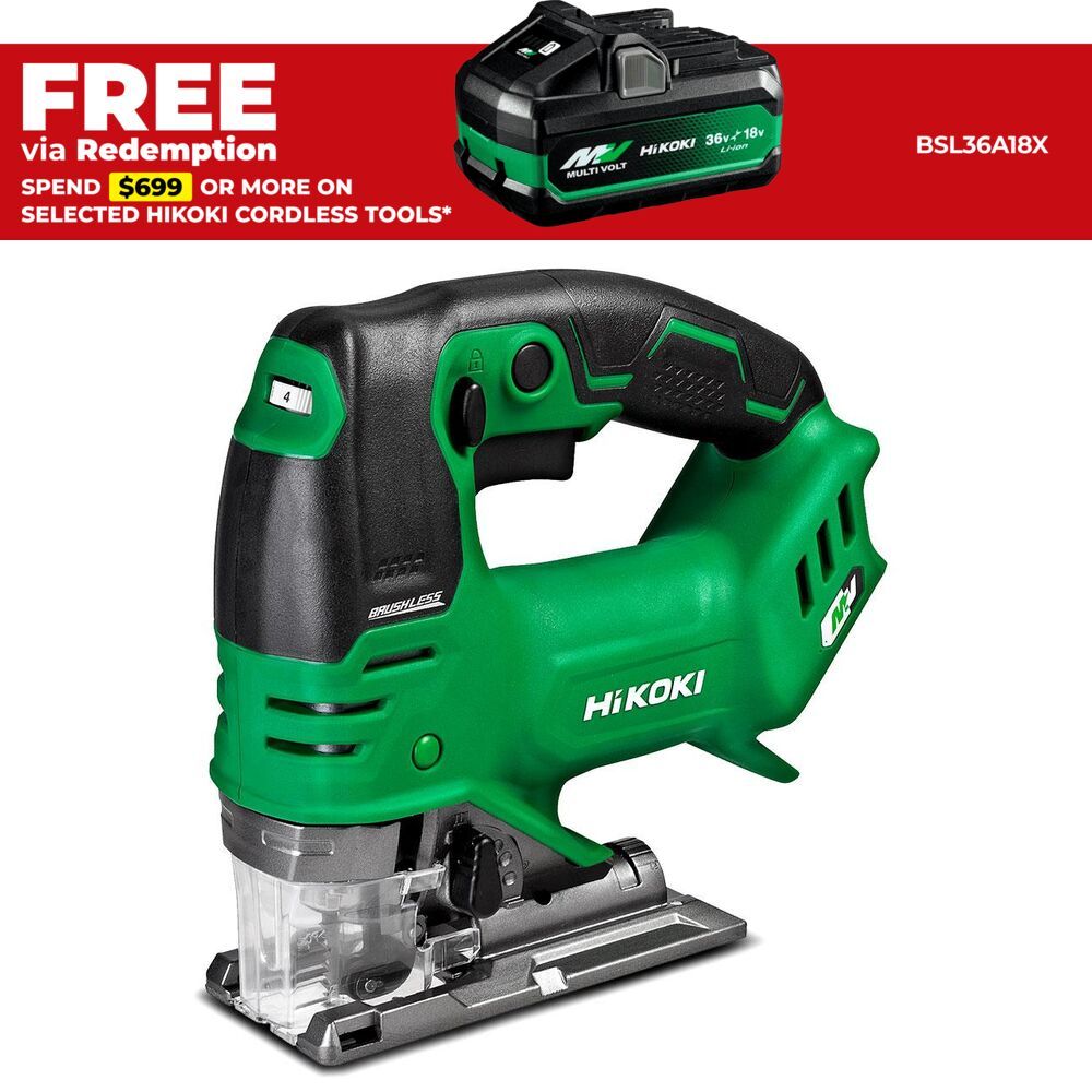 HiKOKI CJ36DA(H2Z) 36V Li-Ion Cordless Brushless MultiVolt Jigsaw with Top Handle - Skin Only – image 1