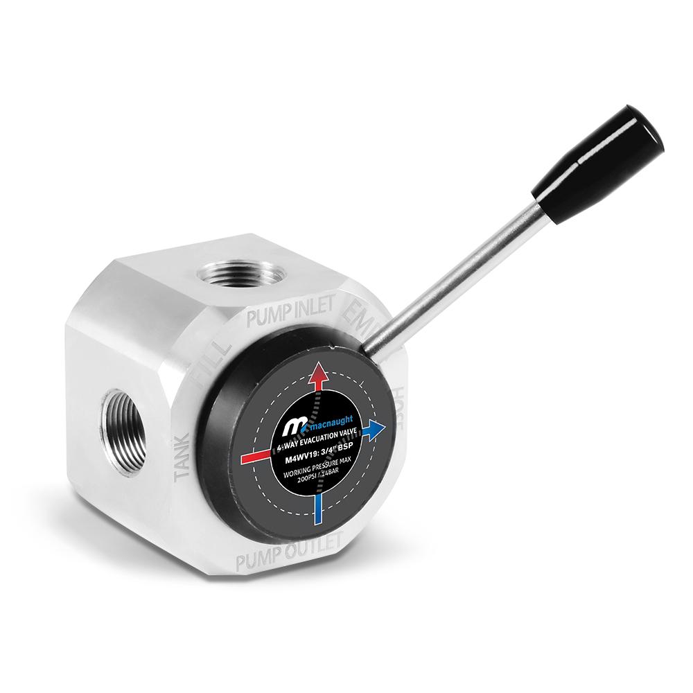 Macnaught M4WV19 3/4"BSP 4 Way Evacuation Valve – image 1
