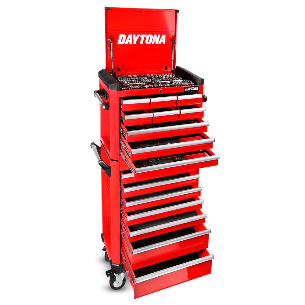Daytona D426PSKIT 426pce Metric/SAE Tool Kit In 9 Drawer Tool Box and 7 Drawer Bottom Roller Cabinet
