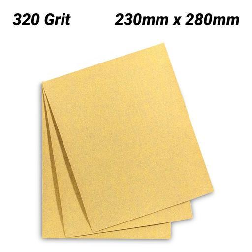 3M GC801023828-50PK (255P) 50 Pack 230mm x 280mm Production 255P 320 Grit Paper Sheet – image 2