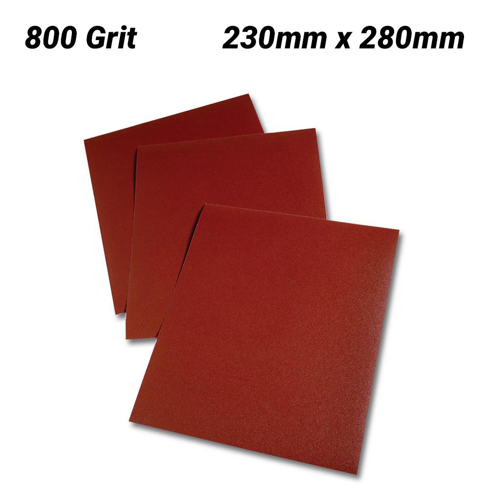 3M GC223140093 (314) 230mm x 280mm Wetordry 314 P800 Paper Sheet – image 1