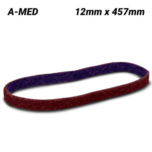 3M 7100010674 (61500295839) 12mm x 457mm Scotch-Brite A-MED Durable Flex Belt