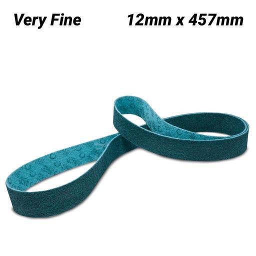 3M 7012867406 (AC010611104) 12mm x 457mm Scotch-Brite A-VFN Surface Conditioning Belt