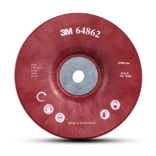 3M 7000032411 (DE272923785) 180mm High Pressure Fibre Disc Ribbed Face Back Up Pads 64862