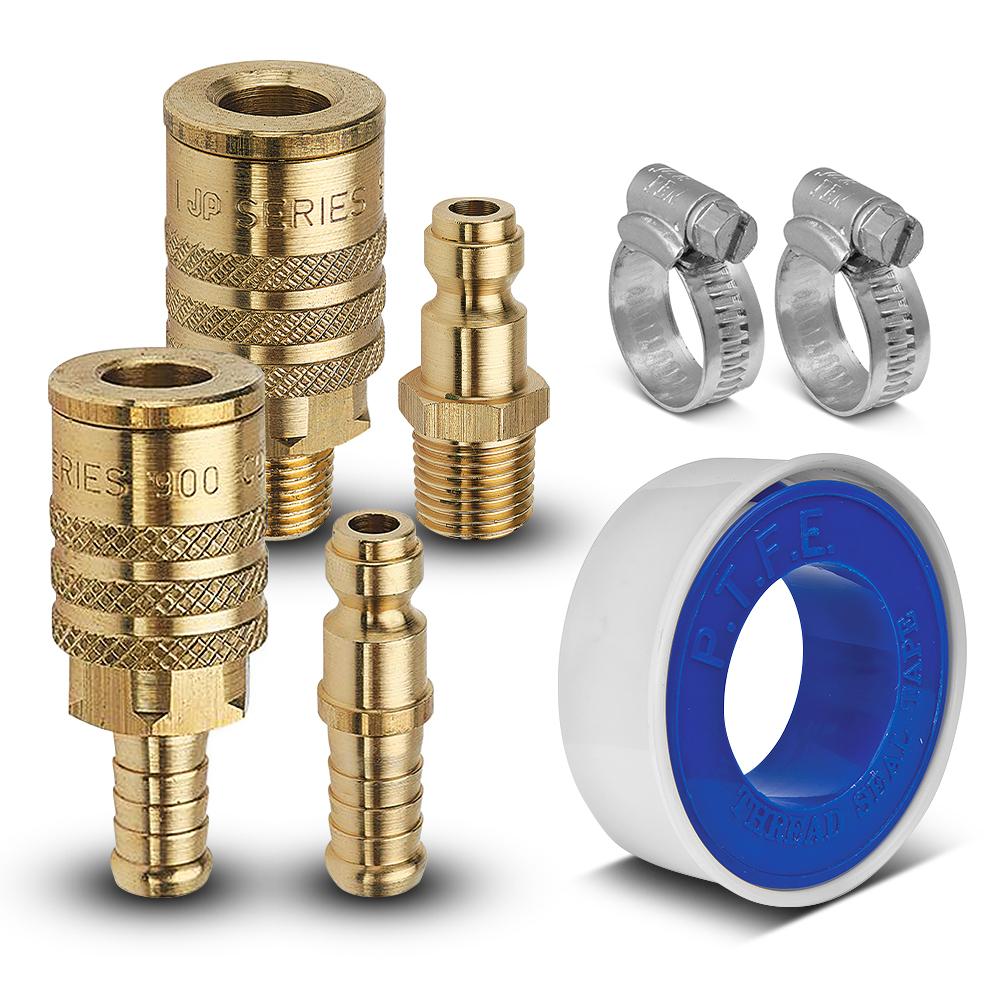 Jamec-Pem 70.0078 1/4" Ryco Equivalent Unfitted Air Hose Coupling Kit – image 1