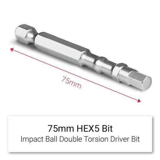 Xtorque X75HX5 5-Pack 75mm Impact Ball Bits - MADE IN JAPAN – image 4
