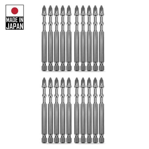 Xtorque XBB7520 20-Pack 75mm PH2 Platinum Torsion Impact Ball Driver Bits - MADE IN JAPAN – image 3