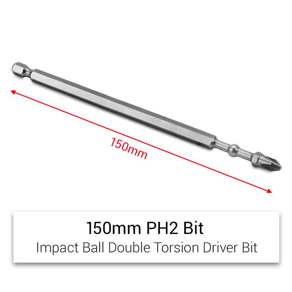 Xtorque XBB15020 20-Pack 150mm PH2 Platinum Torsion Impact Ball Driver Bits - MADE IN JAPAN – image 4
