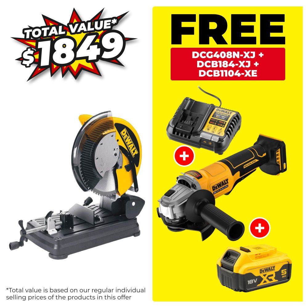 DeWalt DW872-XE 2200W 355mm (14") Tungsten Carbide Tipped Metal Cutting Chopsaw – image 1