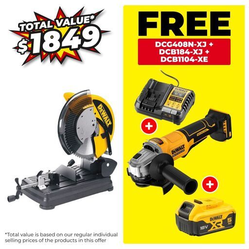DeWalt DW872-XE 2200W 355mm (14") Tungsten Carbide Tipped Metal Cutting Chopsaw