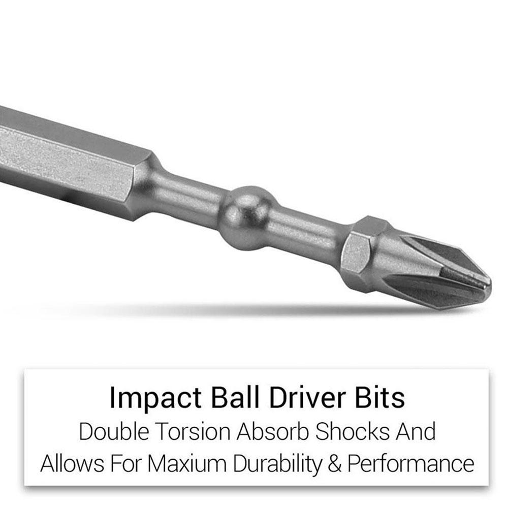 Xtorque XBB3001 300mm PH2 Platinum Torsion Impact Ball Driver Bits - MADE IN JAPAN – image 5