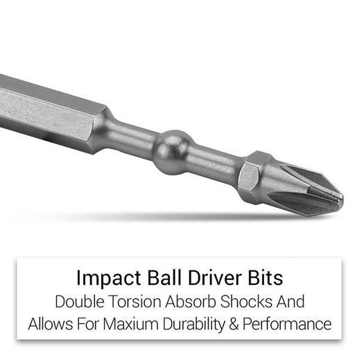 Xtorque XBB5001 500mm PH2 Platinum Torsion Impact Ball Driver Bits - MADE IN JAPAN – image 5