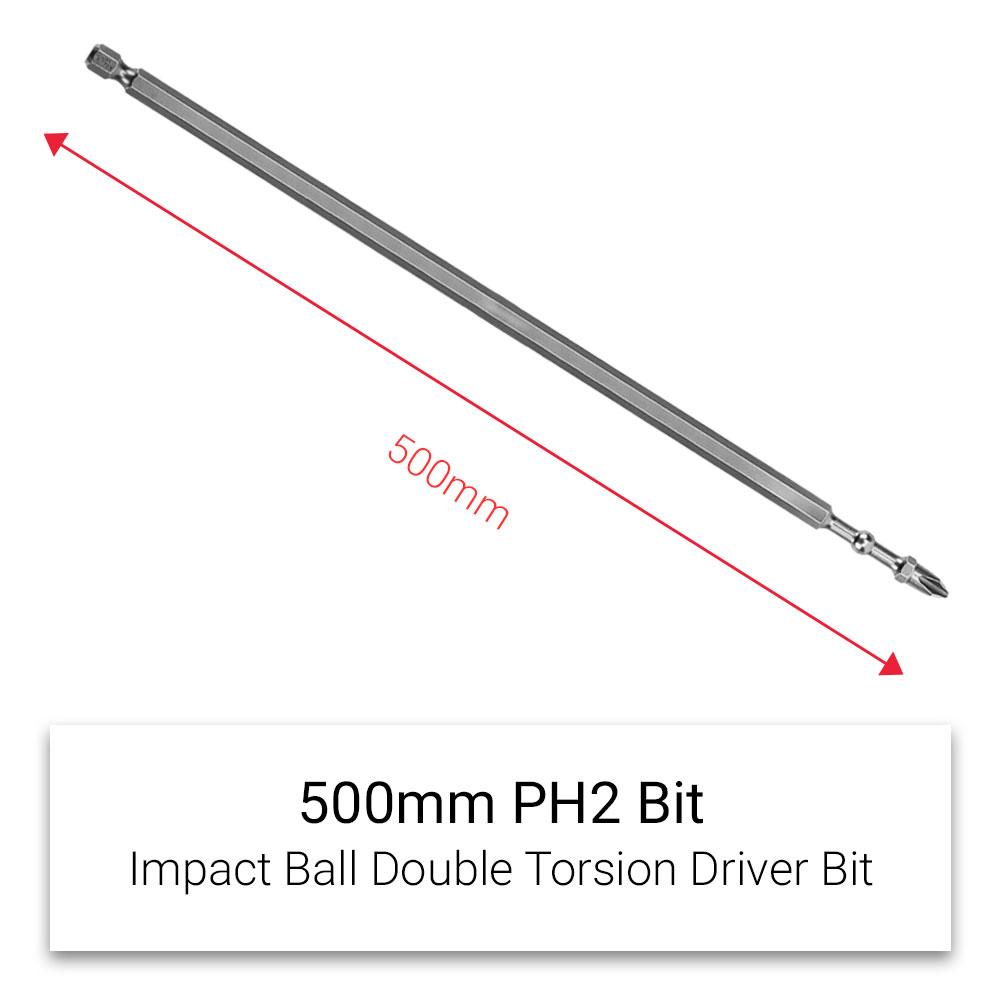 Xtorque XBB5001 500mm PH2 Platinum Torsion Impact Ball Driver Bits - MADE IN JAPAN – image 4
