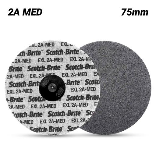 3M 7100000858 (61500099249) 75mm Scotch-Brite Roloc 2A MED EXL Unitised Wheel