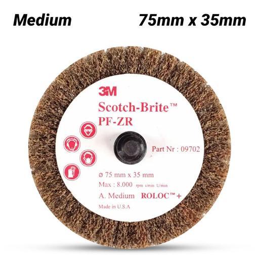 3M FN510078317 (9702) 75mm x 35mm Scotch-Brite Roloc Medium Cut