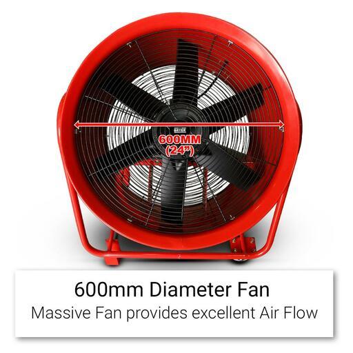 Bayer SHT600 2200W 600mm (24") Dust Extractor Ventilator Fan – image 2