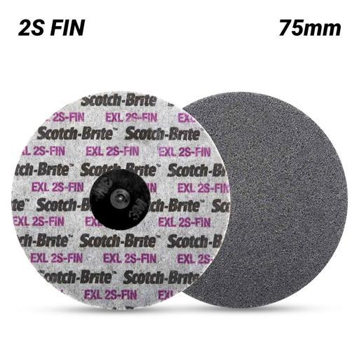 3M 61500099223 75mm ScotchBrite Roloc 2S FIN EXL Unitised Wheel