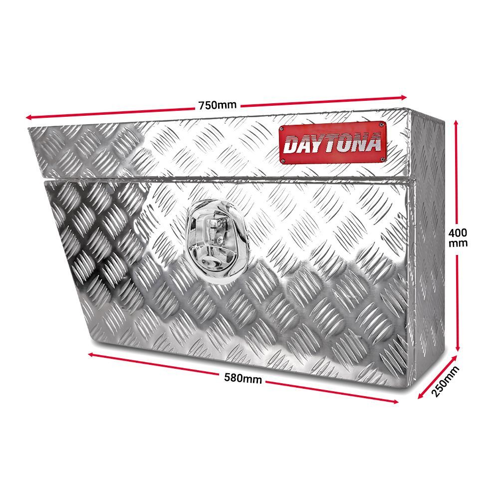 Daytona UTEKIT 2.5mm 750mm x 250mm x 400mm Aluminium Tool Box - LEFT & RIGHT UTE – image 3