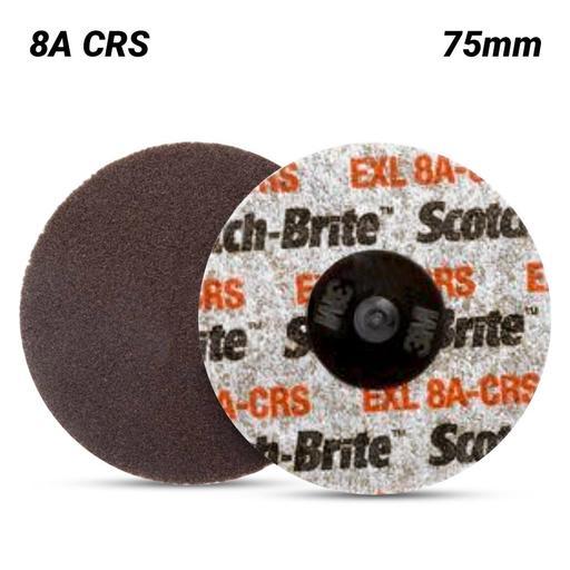 3M 7000028470 (61500099322) 75mm Scotch-Brite Roloc 8A CRS EXL Unitised Wheel
