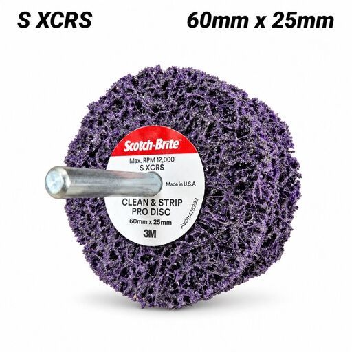 3M 7012881508 (AT019439713) 60mm x 25mm Scotch-Brite S XCRS Clean & Strip Pro Spindle Disc