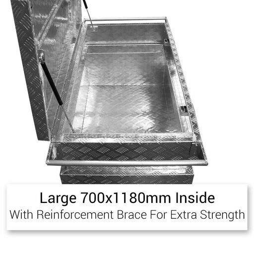 Daytona SITEBOX 3mm 1180 x 700 x 750mm Aluminium Site Box on Wheels – image 5