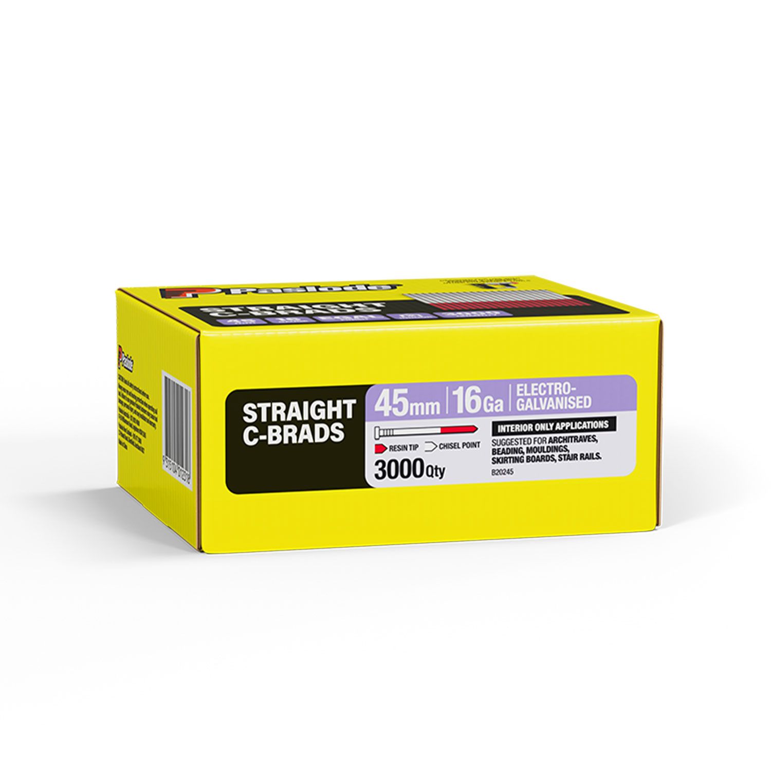 Paslode B20245 3000-Pack C Series 45mm 16 Gauge Galvanised Brad Nails – image 4