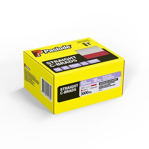Paslode B20250 3000-Pack C Series 50mm 16 Gauge Galvanised Brad Nails – image 2