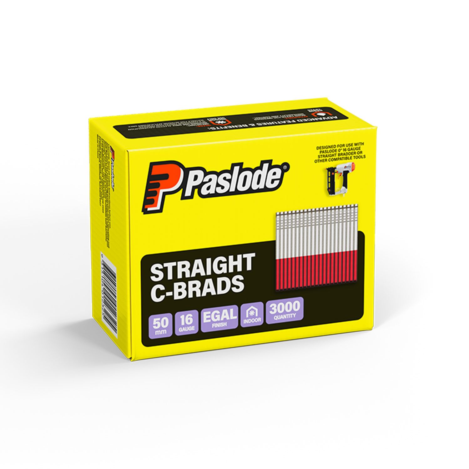 Paslode B20250 3000-Pack C Series 50mm 16 Gauge Galvanised Brad Nails – image 5