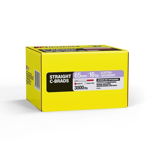 Paslode B20265 3000-Pack C Series 65mm 16 Gauge Galvanised Brad Nails – image 4
