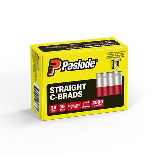 Paslode B20285 2000-Pack C Series 38mm 16 Gauge Stainless Steel Brad Nails – image 5