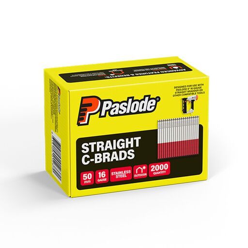Paslode B20290 2000-Pack C Series 50mm 16 Gauge Stainless Steel Brad Nails – image 5