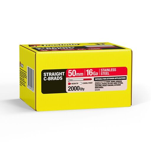 Paslode B20290 2000-Pack C Series 50mm 16 Gauge Stainless Steel Brad Nails – image 4