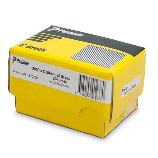 paslode-b20290-2000-pack-c-series-50mm-16-gauge-stainless-steel-brad-nails