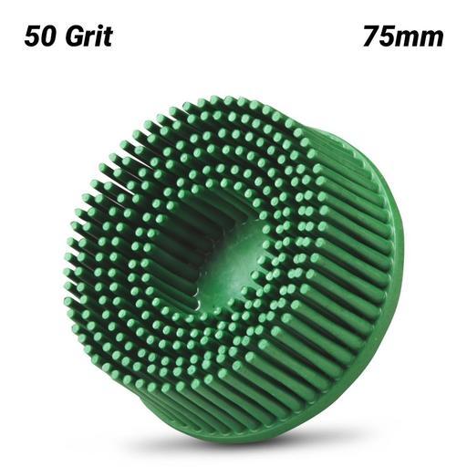 3M 7000000745 (61500132198) 75mm (2") Scotch-Brite Roloc 50 Grit Bristle Disc