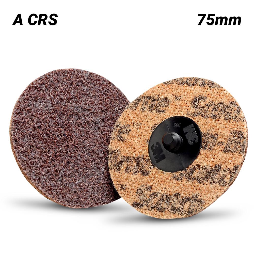 Disque abrasif non tissé 3M™ Scotch-Brite™ Roloc™ SC-DR, 75 mm, Grain A  Moyen, Rouge