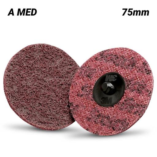 3M 7000000755 (61500313368) 76mm (3") Scotch-Brite Roloc A MED Anti-Loading Surface Conditioning Disc (TR)