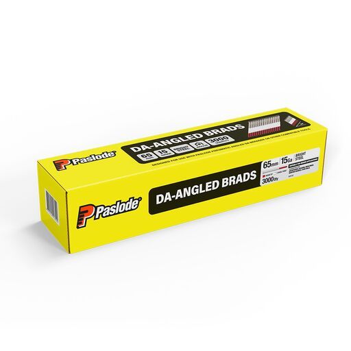 Paslode B20182 3000-Pack DA25 65mm 15 Gauge Bright Brad Nails – image 2
