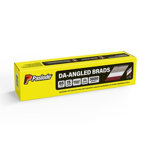 Paslode B20182 3000-Pack DA25 65mm 15 Gauge Bright Brad Nails – image 5