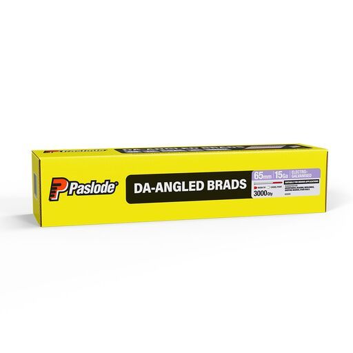 Paslode B20200 3000-Pack DA25 65mm 15 Gauge Electro Galvanised Brad Nails – image 4