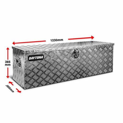 Daytona BHX1230 2mm 1230mm x 385mm x 385mm Aluminium Flat Lid Tool Box – image 2
