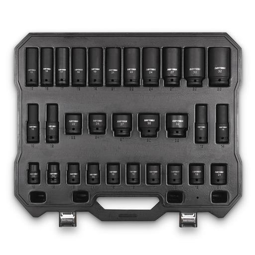Daytona DMDS30 30pce 1/2" Drive Standard & Deep Impact 10-32mm Metric Socket Set – image 3